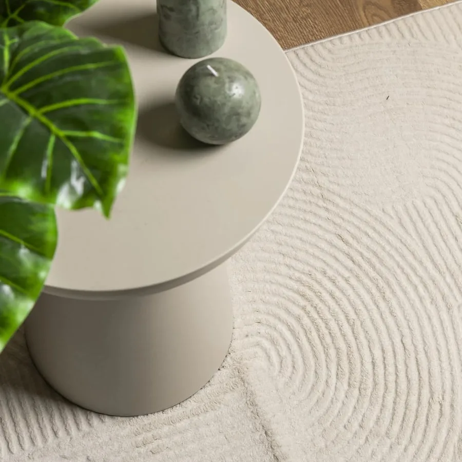 Tapis IZA poils courts style scandinave crème 200x280 cm - 7