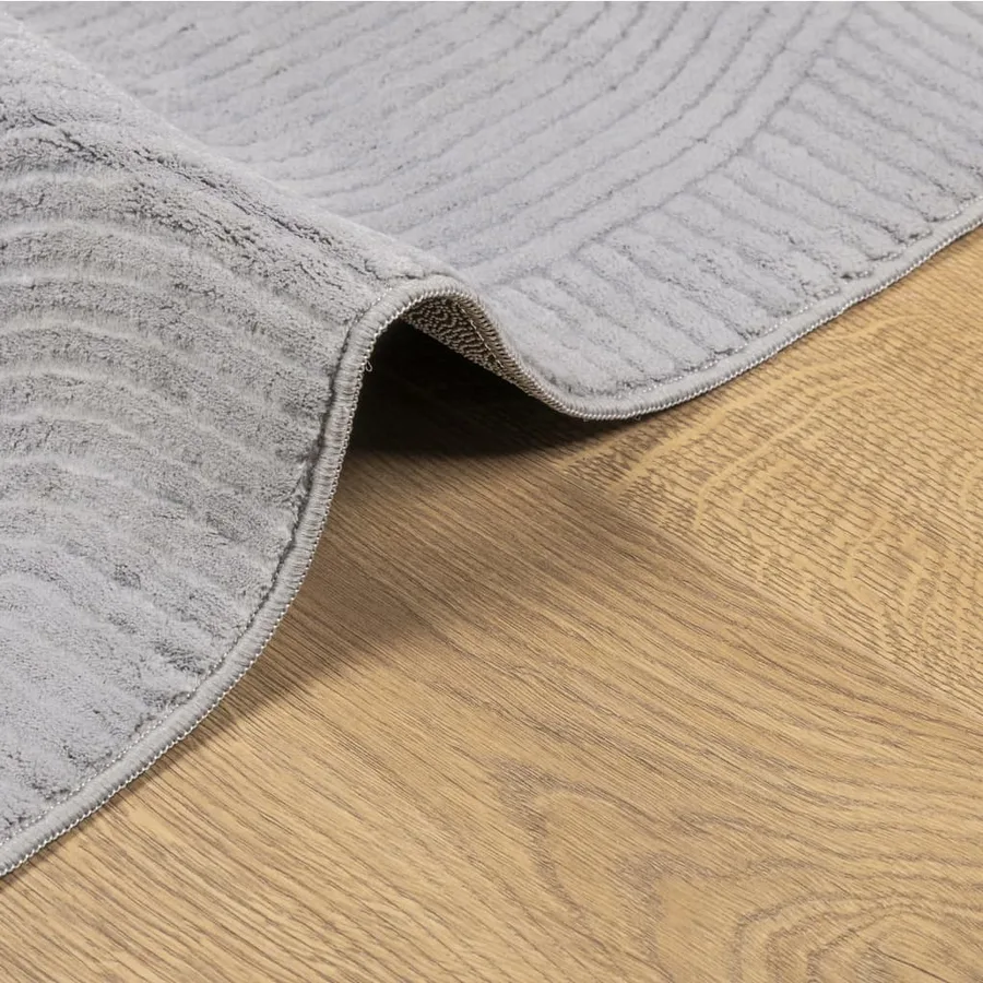 Tapis IZA poils courts style scandinave gris 200x280 cm - 6