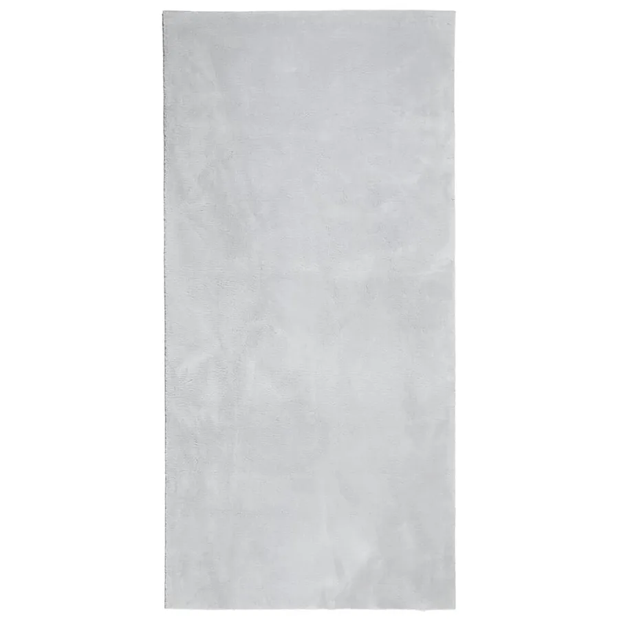 Tapis HUARTE à poils courts doux et lavable gris 100x200 cm - 2