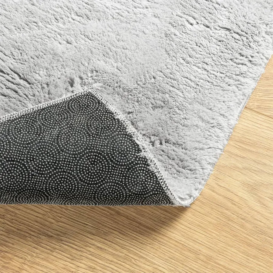 Tapis HUARTE à poils courts doux et lavable gris 100x200 cm - 5