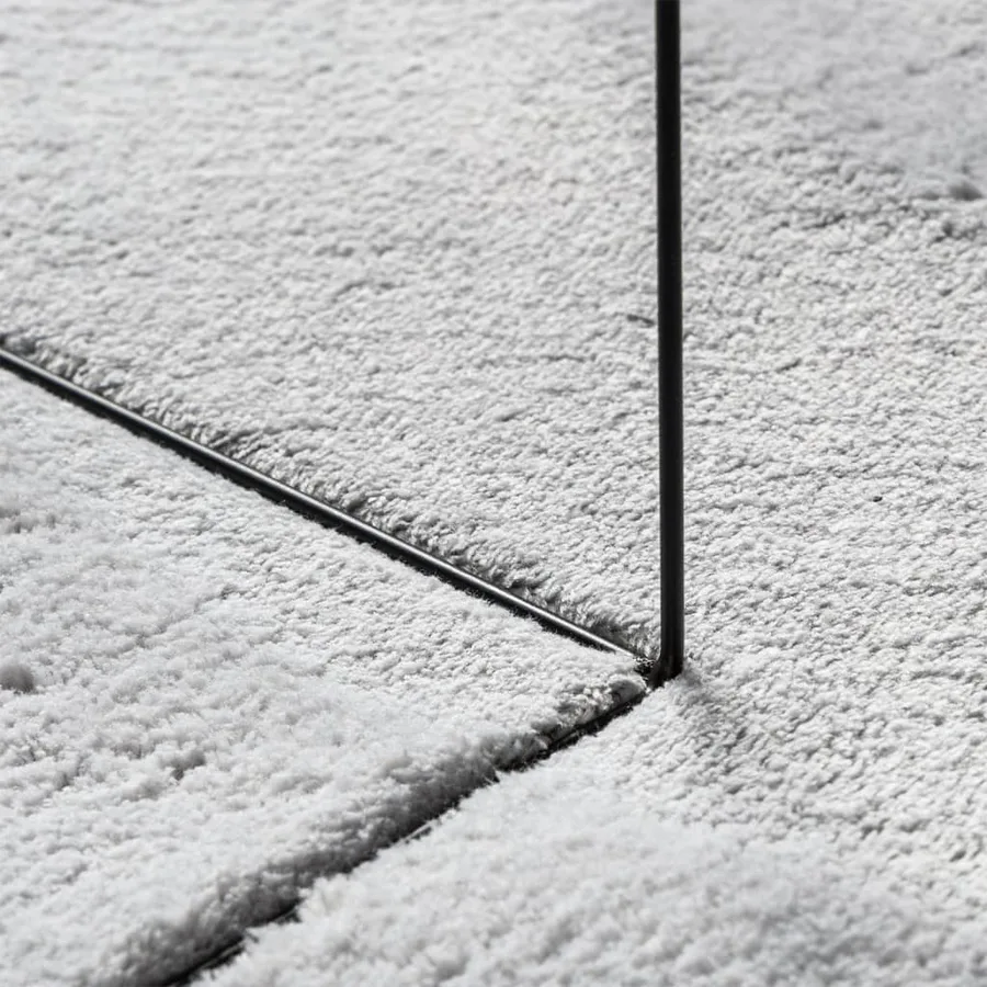 Tapis HUARTE à poils courts doux et lavable gris 100x200 cm - 8