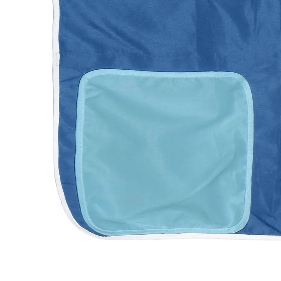 Rideaux pour lit mezzanine avec tunnel et tour bleu - 19