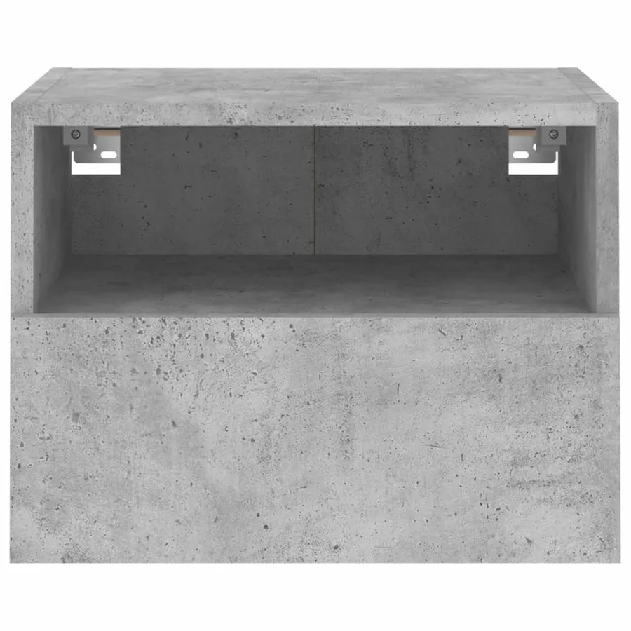 Meubles TV muraux 2 pcs gris béton 40x30x30cm bois d'ingénierie - 8