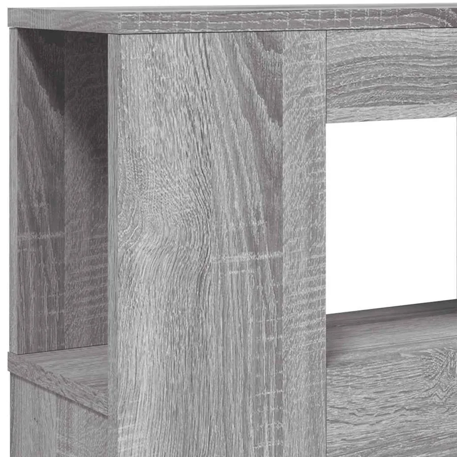 Tête de lit à LED sonoma gris 200x18,5x103,5 cm bois ingénierie - 9