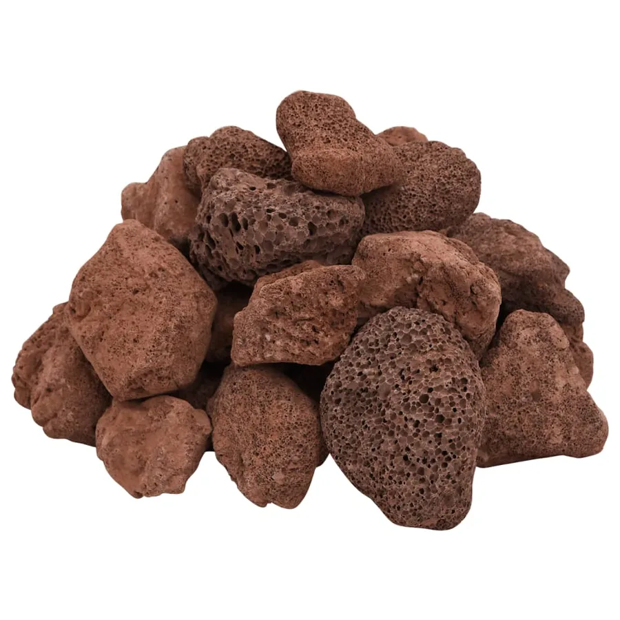 Roches volcaniques 25 kg rouge 5-8 cm - 3