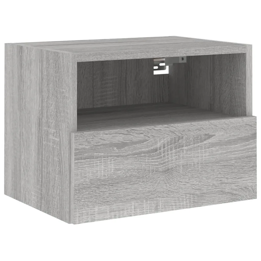 Meubles TV muraux 2pcs sonoma gris 40x30x30cm bois d'ingénierie - 6