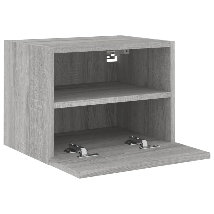 Meubles TV muraux 2pcs sonoma gris 40x30x30cm bois d'ingénierie - 7