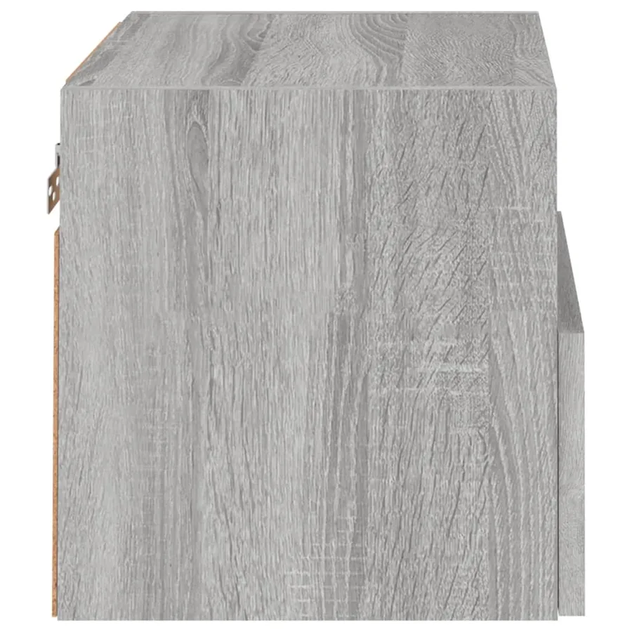 Meubles TV muraux 2pcs sonoma gris 40x30x30cm bois d'ingénierie - 9