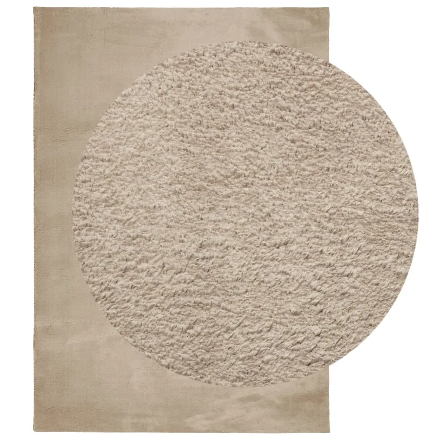 Tapis HUARTE à poils courts doux et lavable sable 160x230 cm - 3