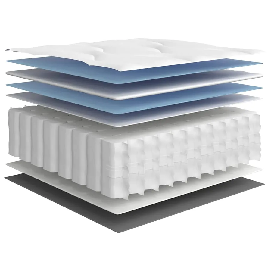 Matelas à ressorts ensachés moyen 100x220 cm - 8