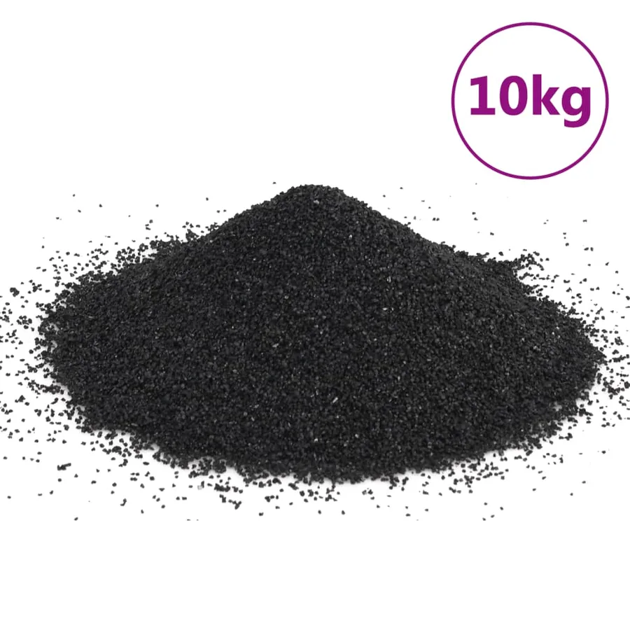 Sable pour aquarium 10 kg noir 0,2-2 mm - 2