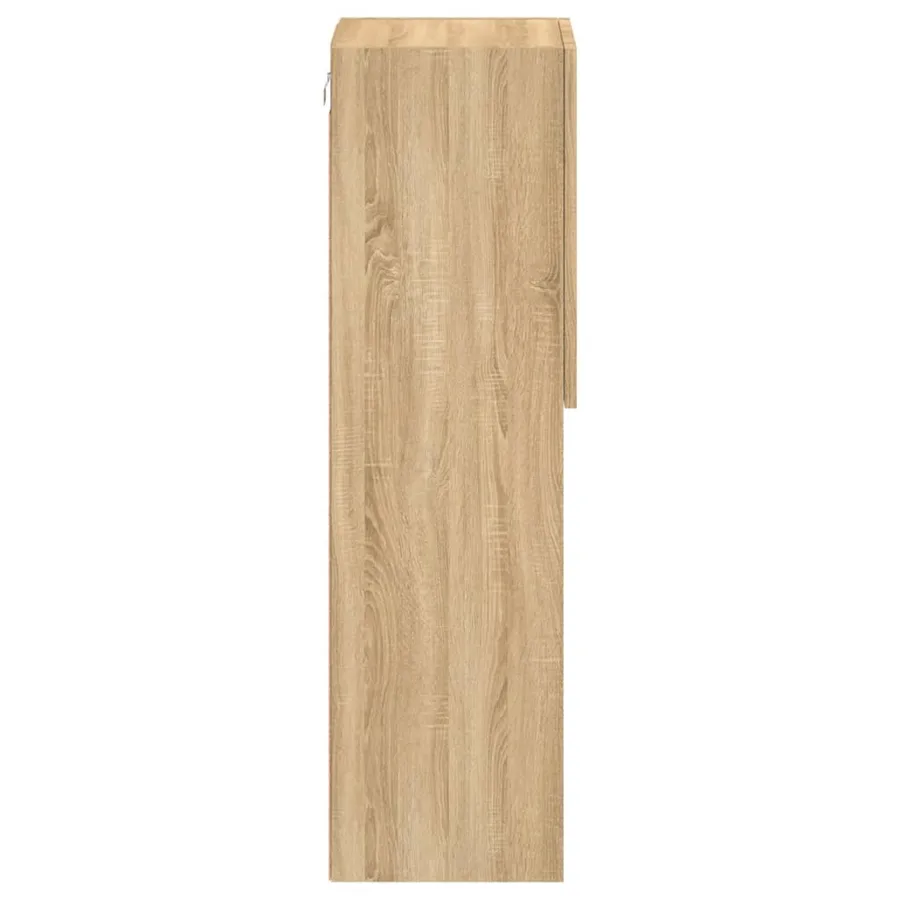 Meubles TV avec lumières LED 2 pcs chêne sonoma 30,5x30x102 cm - 10