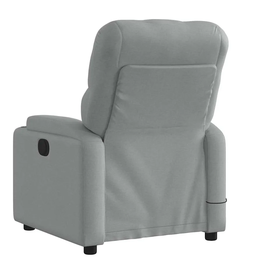 Fauteuil de massage inclinable Gris clair Tissu - 5