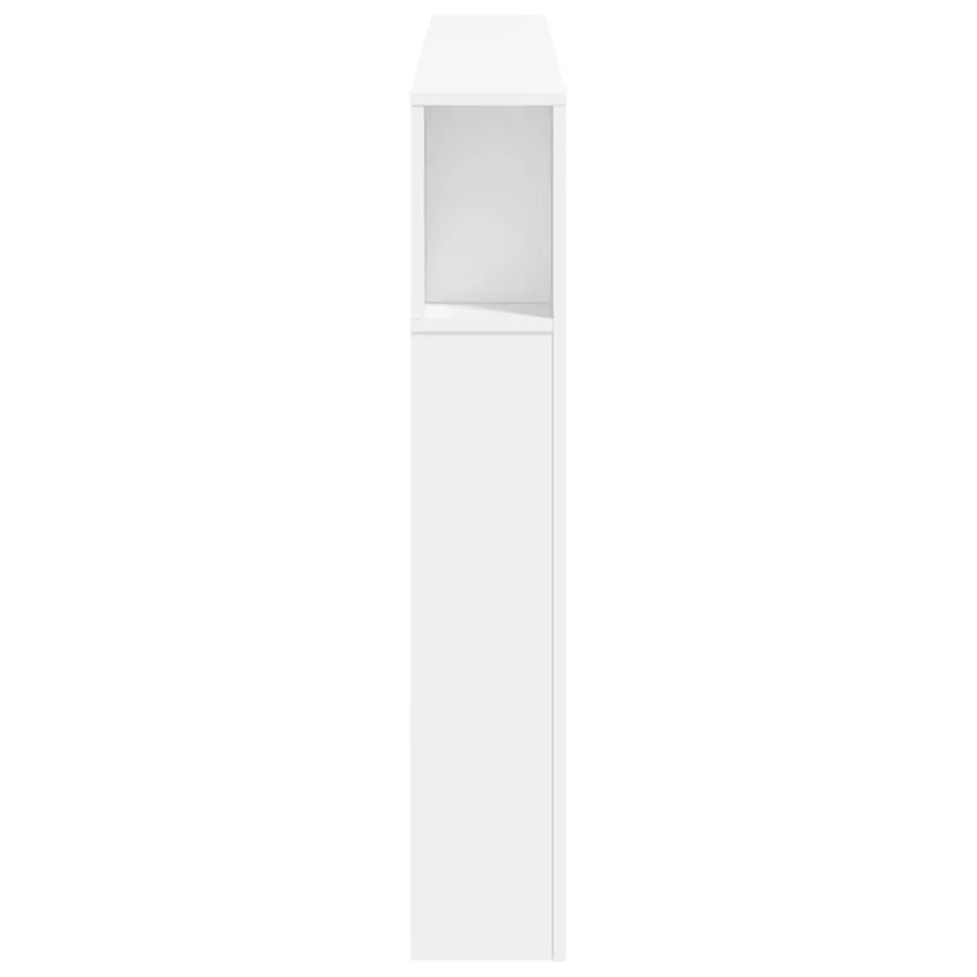 Tête de lit à LED blanc 160x18,5x103,5 cm bois d'ingénierie - 7
