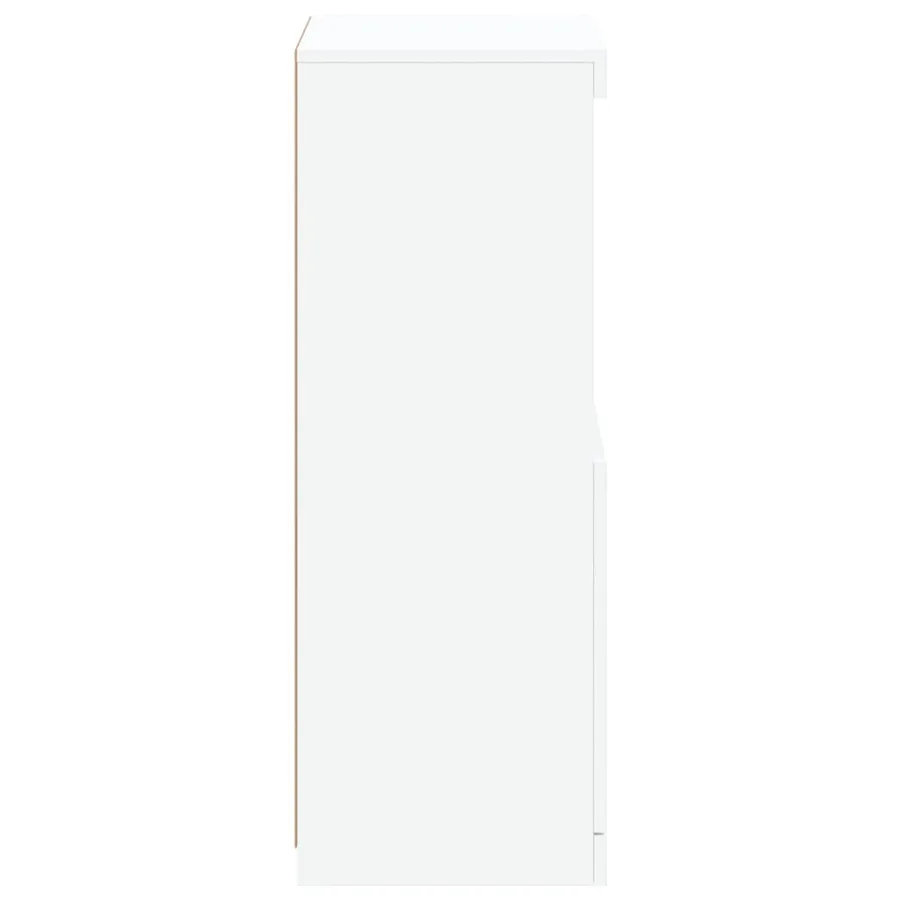 Buffet avec lumières LED blanc 41x37x100 cm - 8
