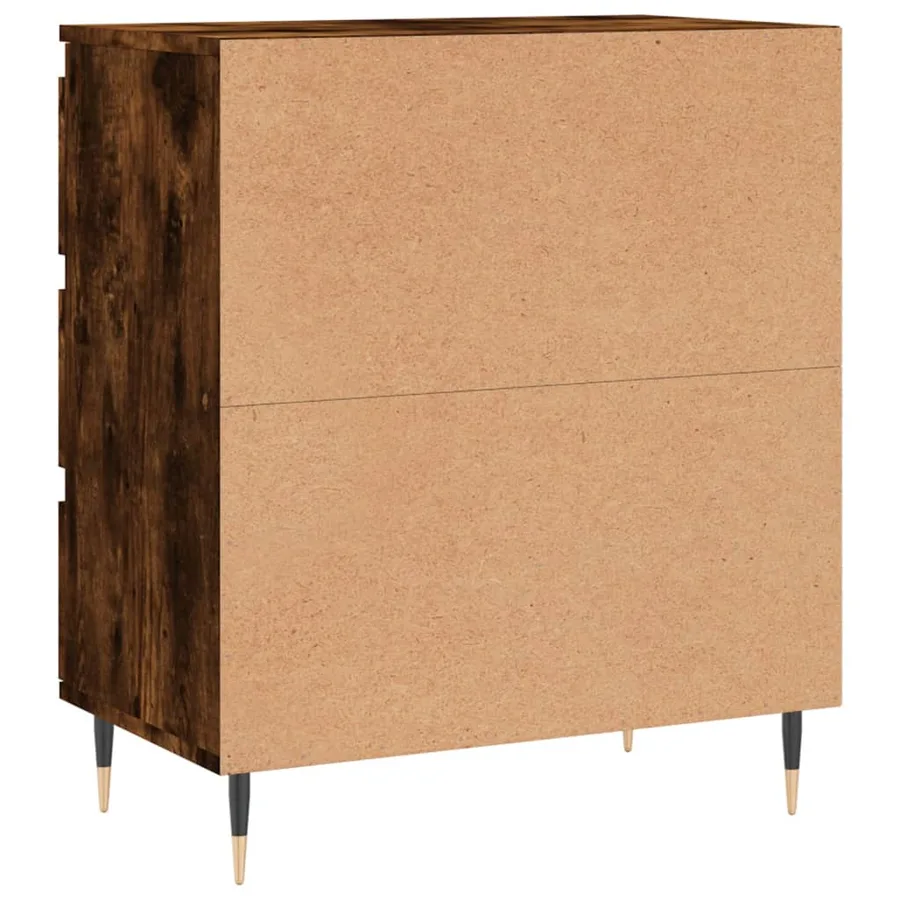Buffet Chêne fumé 60x35x70 cm Bois d'ingénierie - 8
