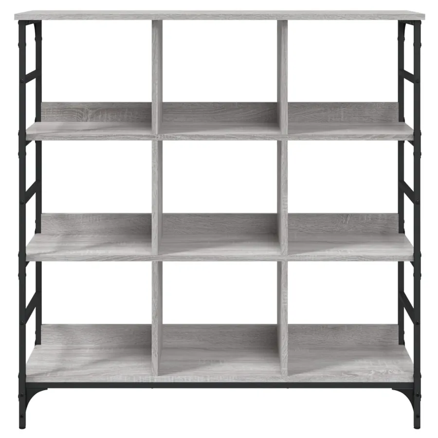 Buffet sonoma gris 102x32x103,5 cm bois d'ingénierie - 4