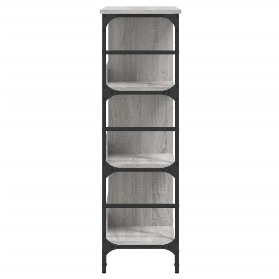 Buffet sonoma gris 102x32x103,5 cm bois d'ingénierie - 5