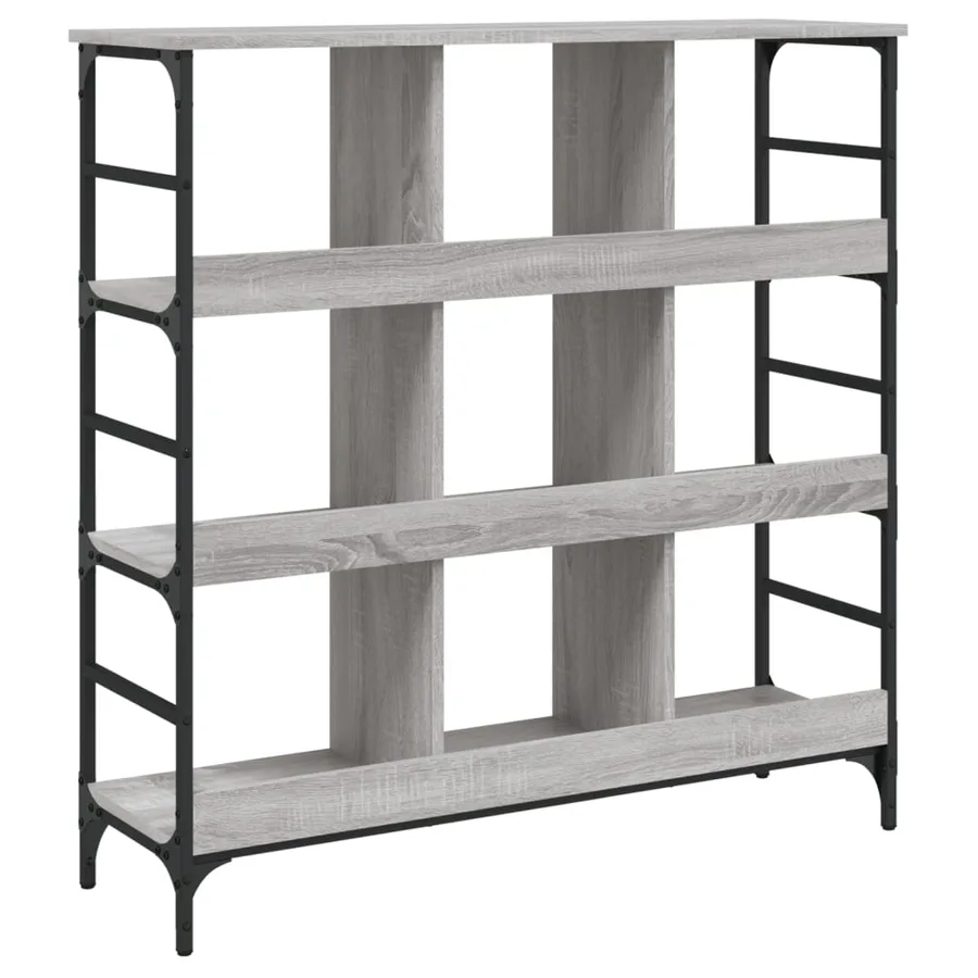 Buffet sonoma gris 102x32x103,5 cm bois d'ingénierie - 6