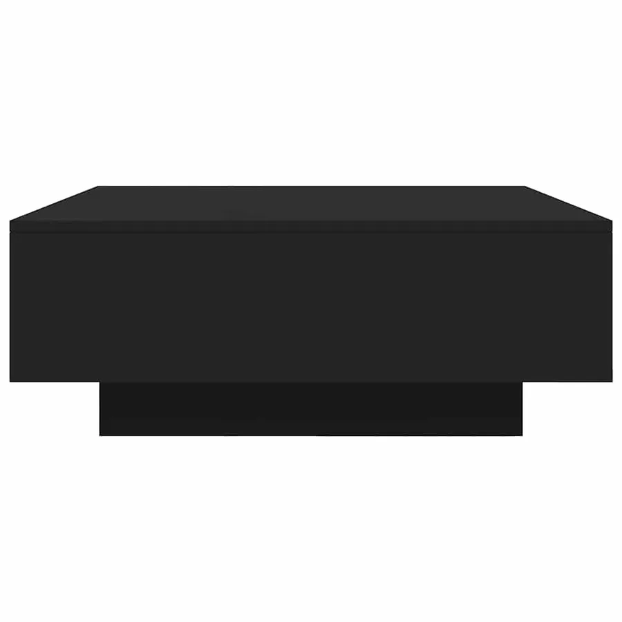 Table basse noir 80x80x31 cm bois d'ingénierie - 5