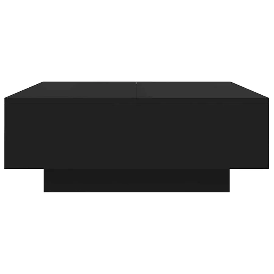 Table basse noir 80x80x31 cm bois d'ingénierie - 6