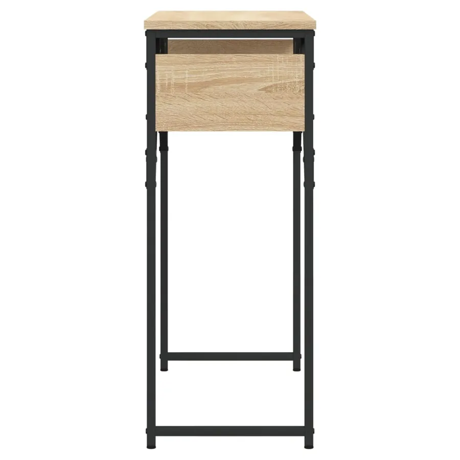 Table console avec étagère chêne sonoma 75x30x75 cm - 5