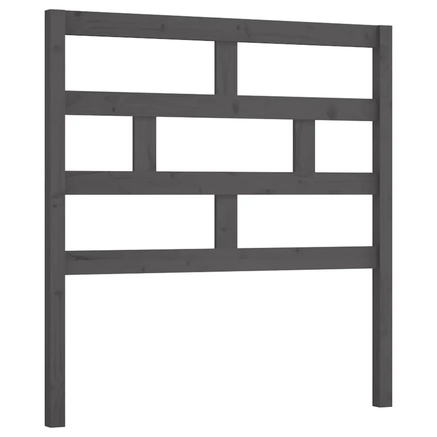 Tête de lit Gris 96x4x100 cm Bois massif de pin - 2
