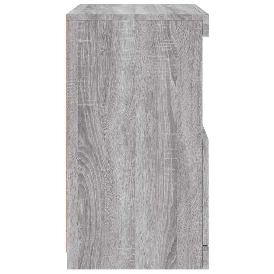 Buffet avec lumières LED sonoma gris 41x37x67 cm - 8