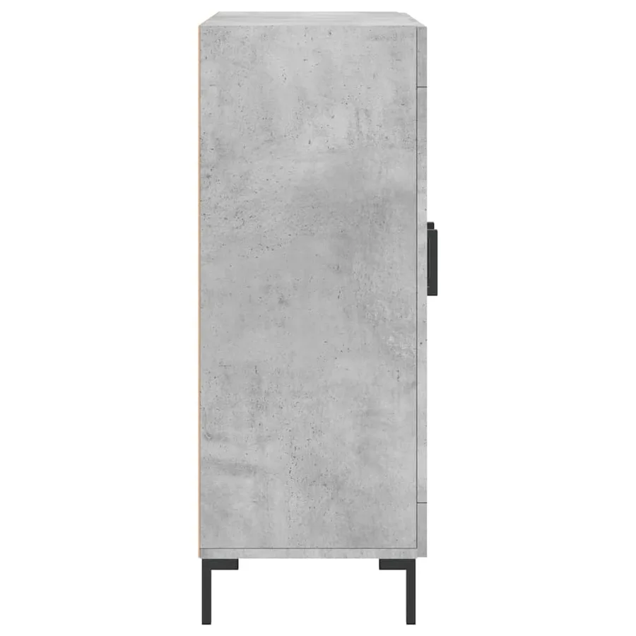 Buffet gris béton 69,5x34x90 cm bois d'ingénierie - 7