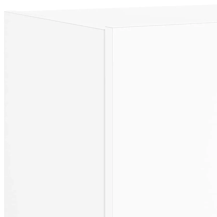 Meubles TV muraux avec lumières LED 2 pcs blanc 80x35x31 cm - 11