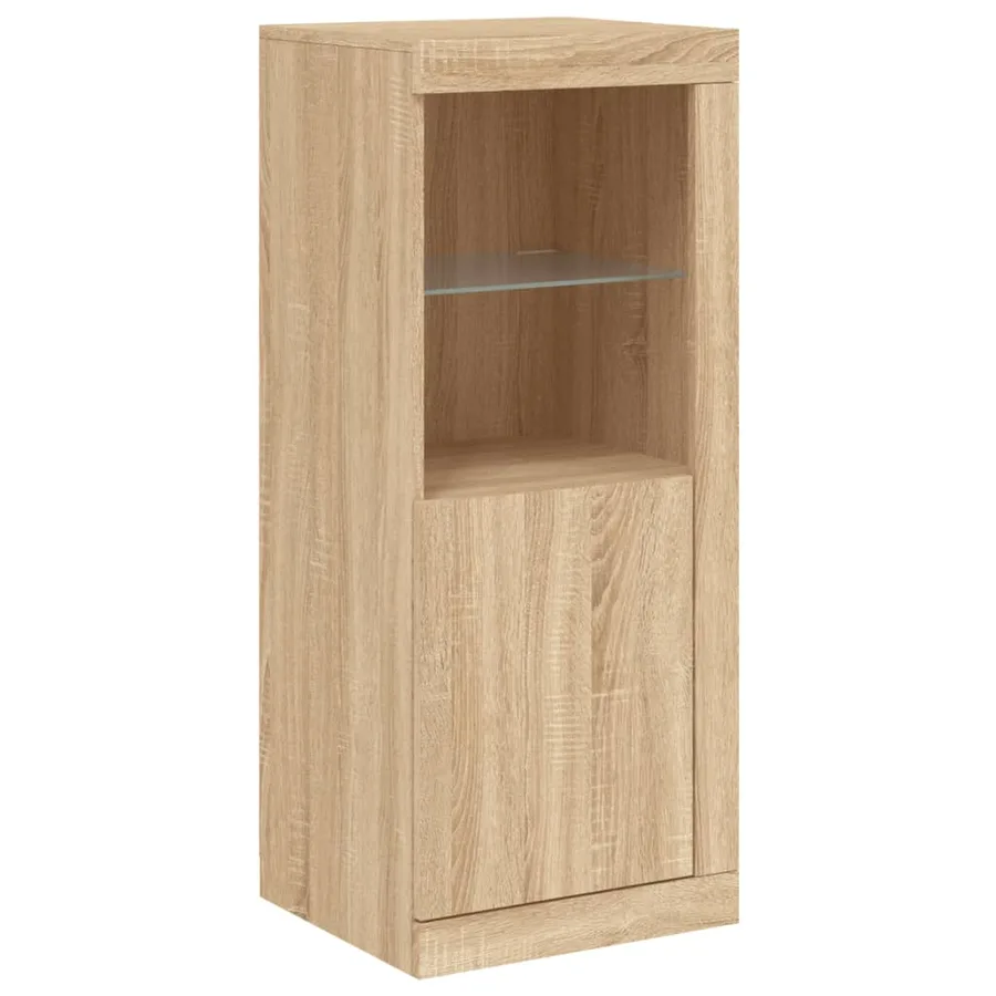 Buffet avec lumières LED chêne sonoma 41x37x100 cm - 3