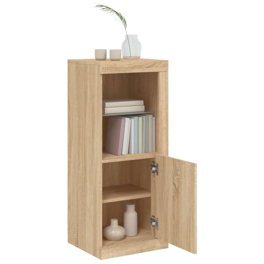 Buffet avec lumières LED chêne sonoma 41x37x100 cm - 5