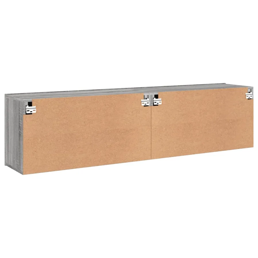 Meubles TV muraux 2 pcs sonoma gris 80x30x41 cm - 9
