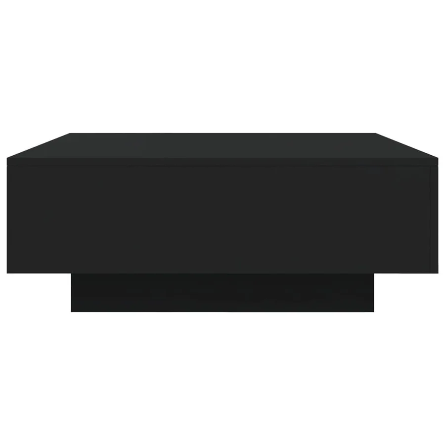 Table basse avec lumières LED noir 80x80x31 cm - 8