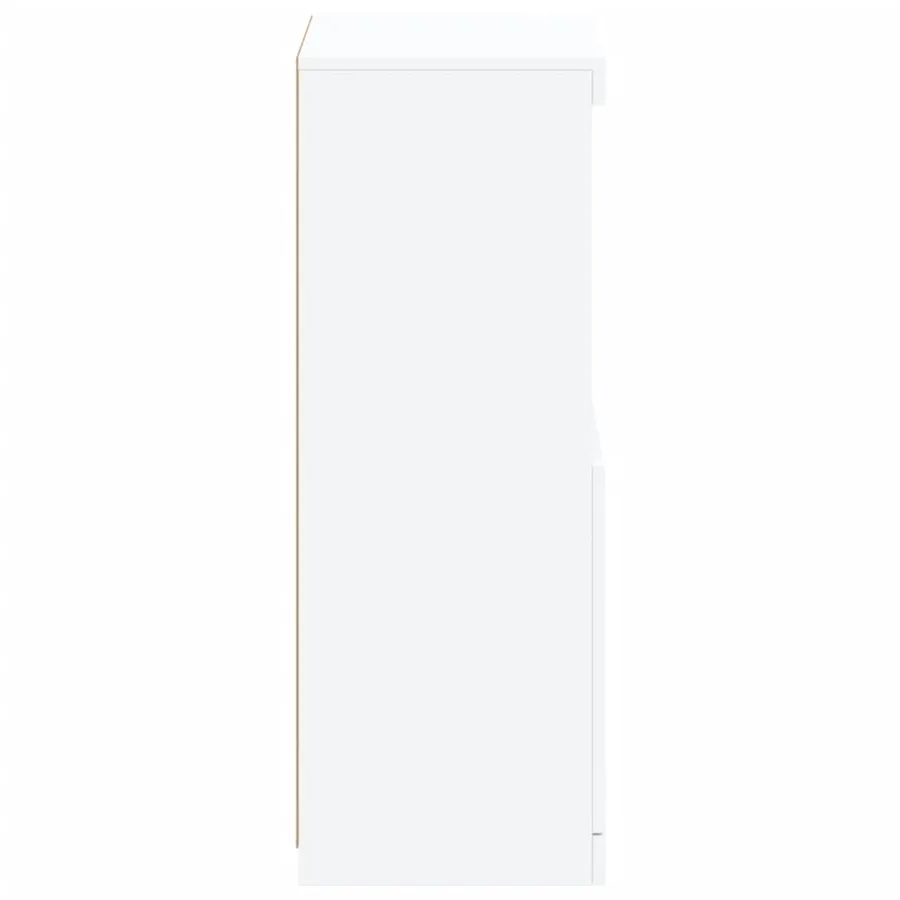 Buffet avec lumières LED blanc 41x37x100 cm - 8
