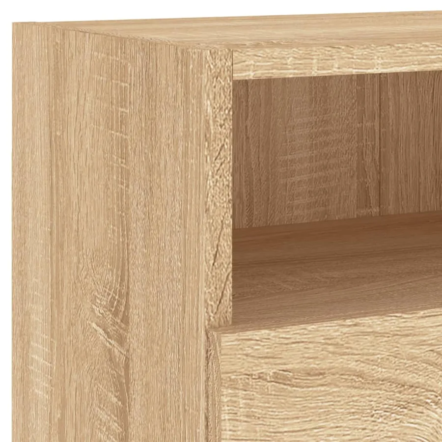 Meuble TV mural chêne sonoma 80x30x30 cm bois d'ingénierie - 11