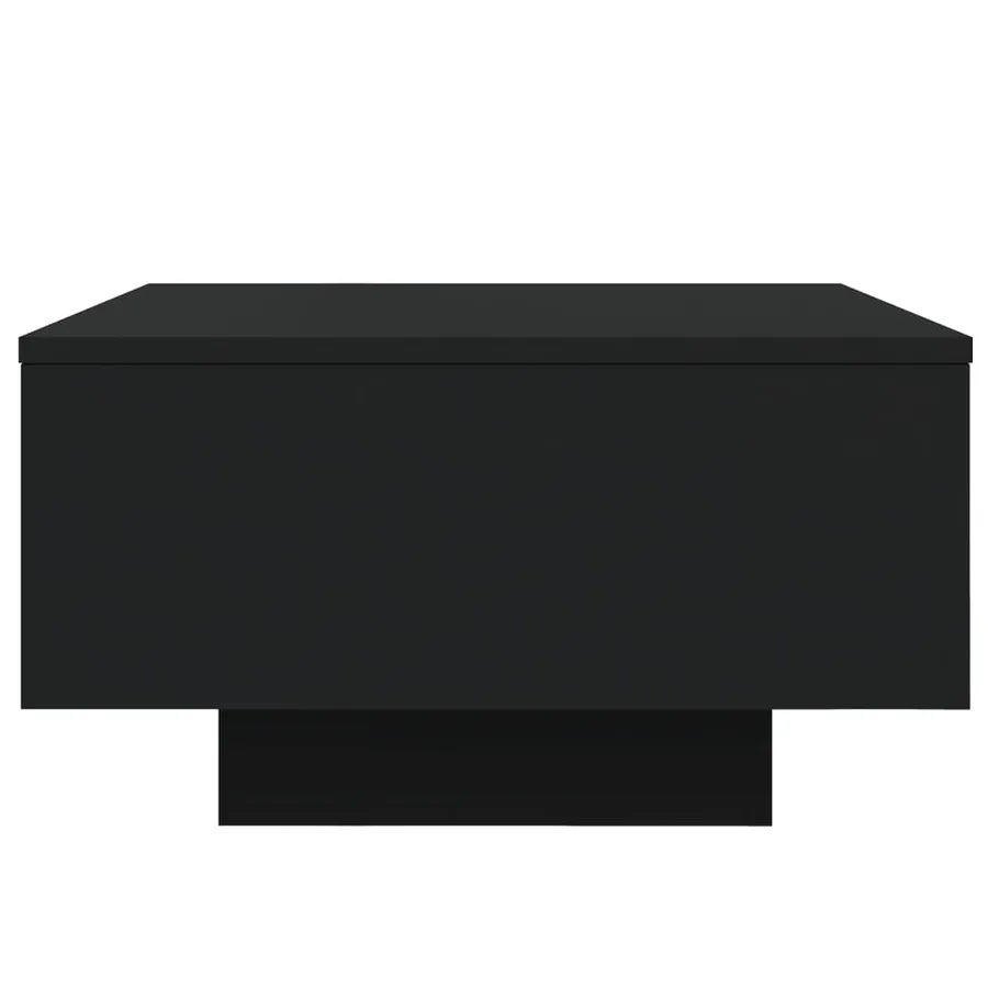 Table basse avec lumières LED noir 55x55x31 cm - 7