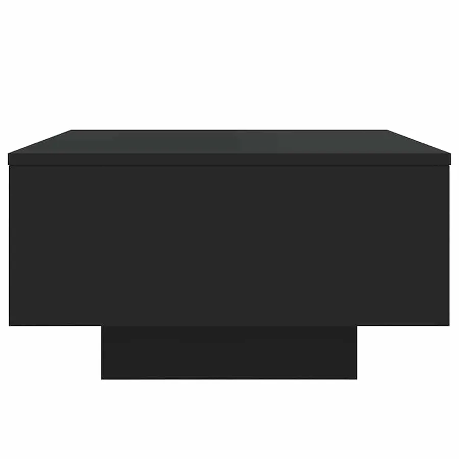 Table basse avec lumières LED noir 55x55x31 cm - 8