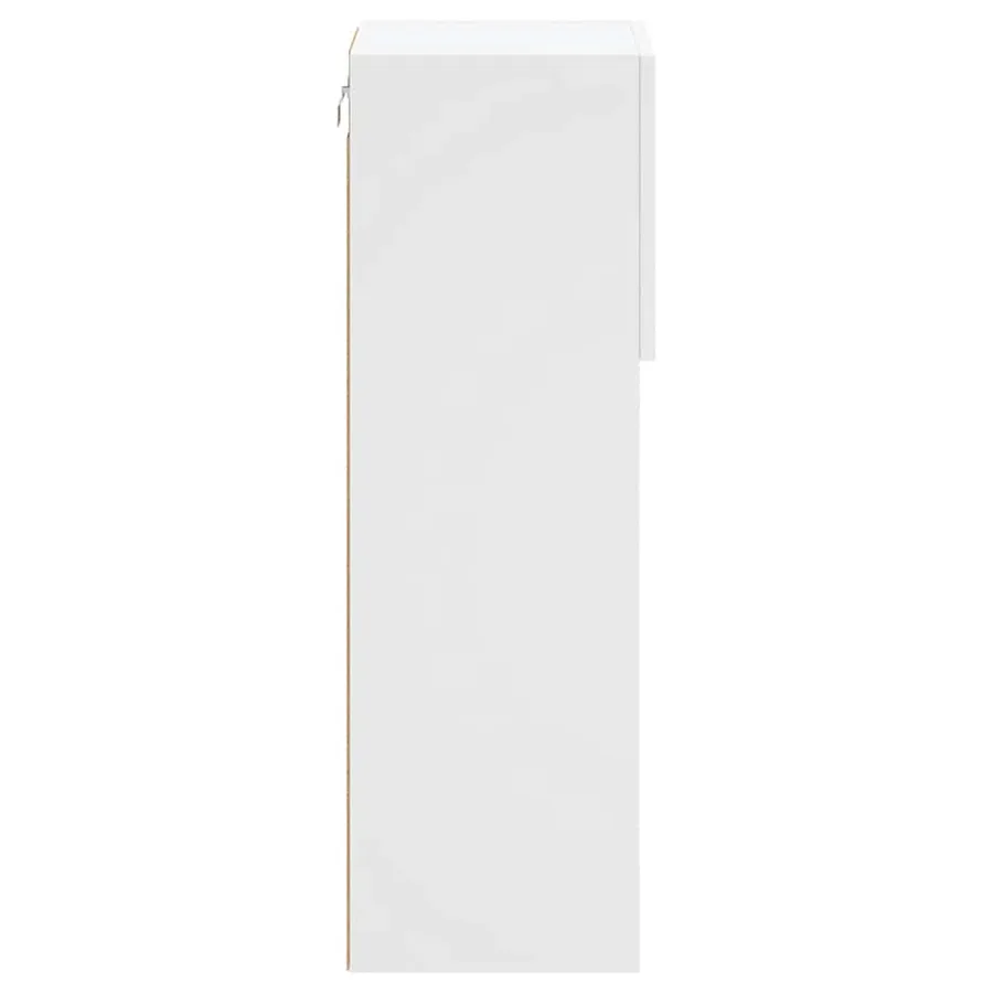 Meuble TV avec lumières LED blanc 30,5x30x90 cm - 10
