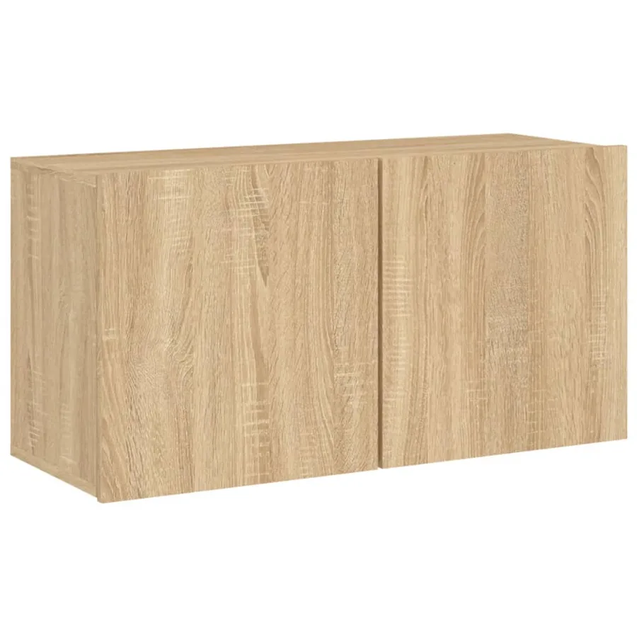 Unités murales TV 5 pcs chêne sonoma bois d'ingénierie - 6