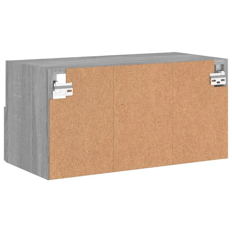 Meuble TV mural sonoma gris 60x30x30 cm bois d'ingénierie - 10