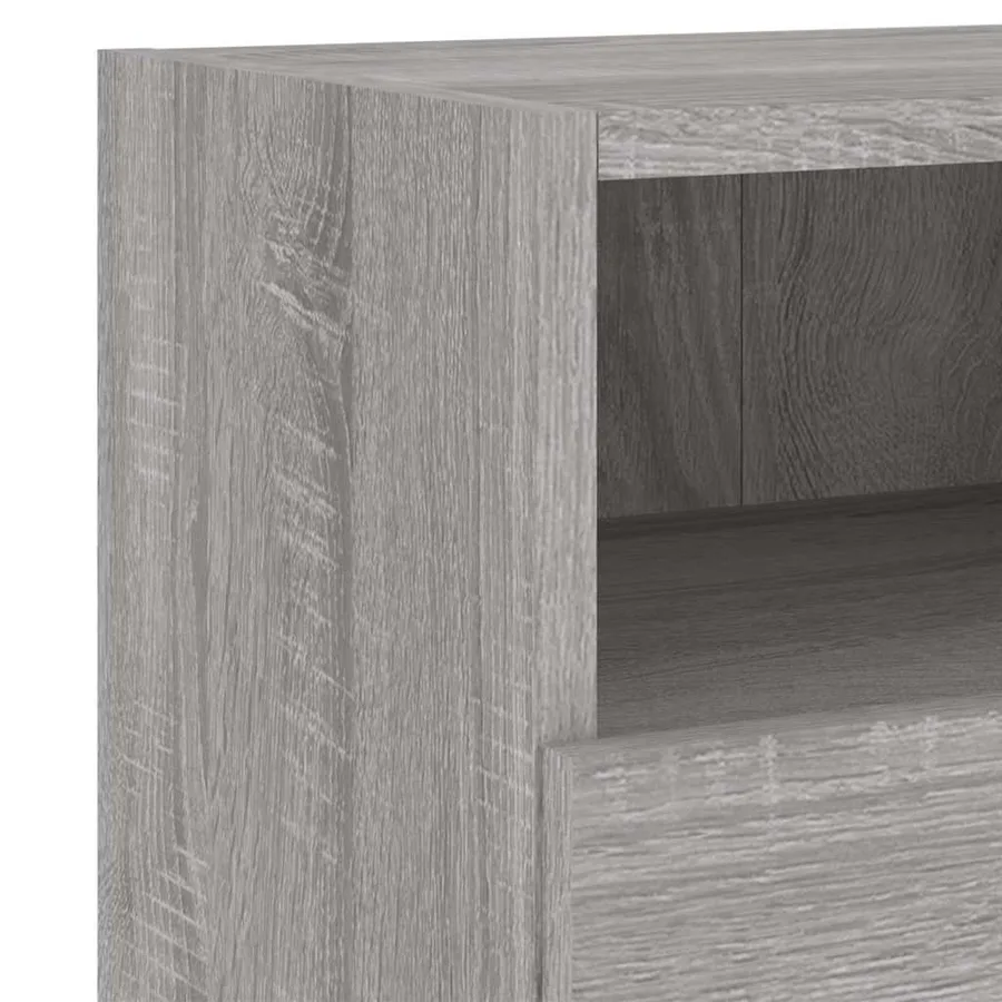 Meuble TV mural sonoma gris 60x30x30 cm bois d'ingénierie - 11