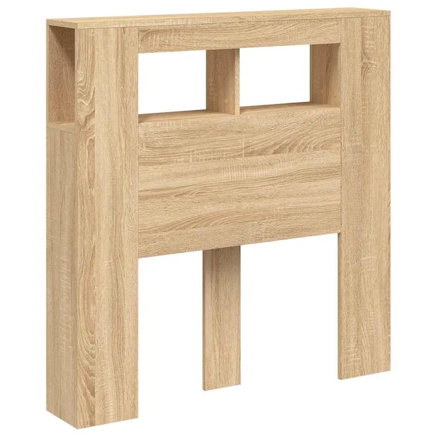 Tête de lit à LED chêne sonoma 100x18,5x103,5cm bois ingénierie - 4
