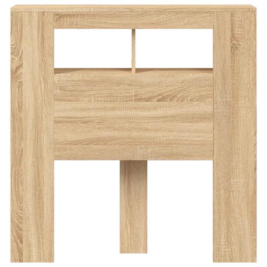 Tête de lit à LED chêne sonoma 100x18,5x103,5cm bois ingénierie - 5