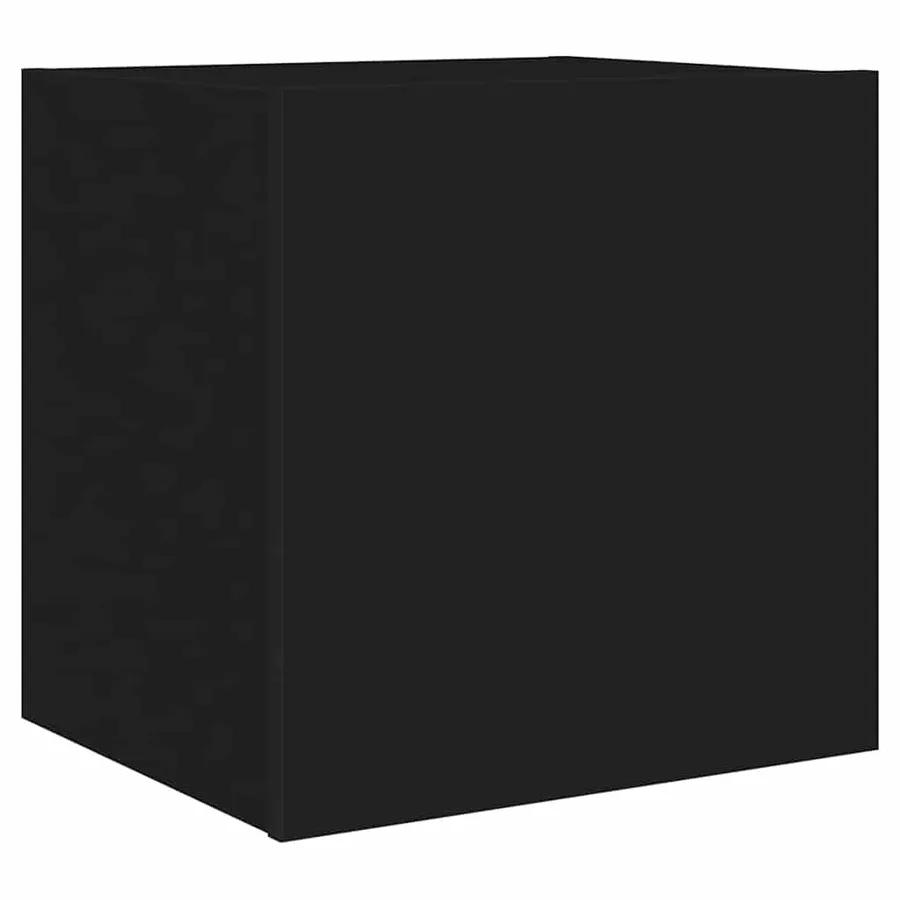 Meubles TV muraux avec lumières LED 2 pcs noir 40,5x35x40 cm - 8