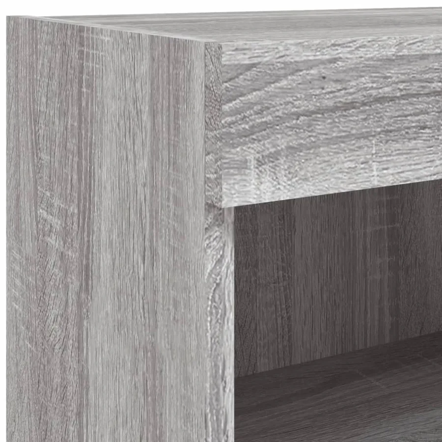 Meubles TV avec lumières LED 2 pcs sonoma gris 60x30x30 cm - 11