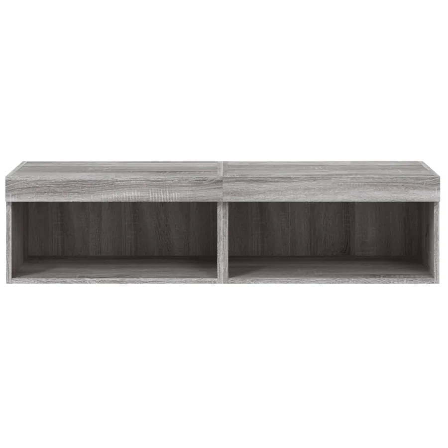 Meubles TV avec lumières LED 2 pcs sonoma gris 60x30x30 cm - 8