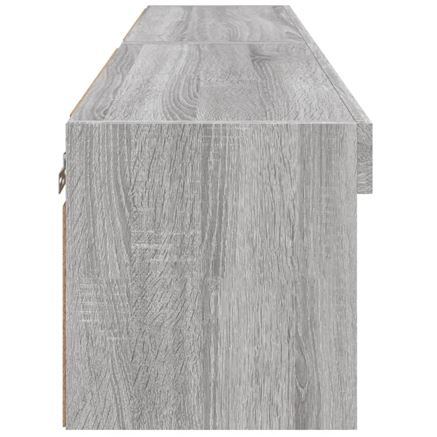 Meubles TV avec lumières LED 2 pcs sonoma gris 60x30x30 cm - 9