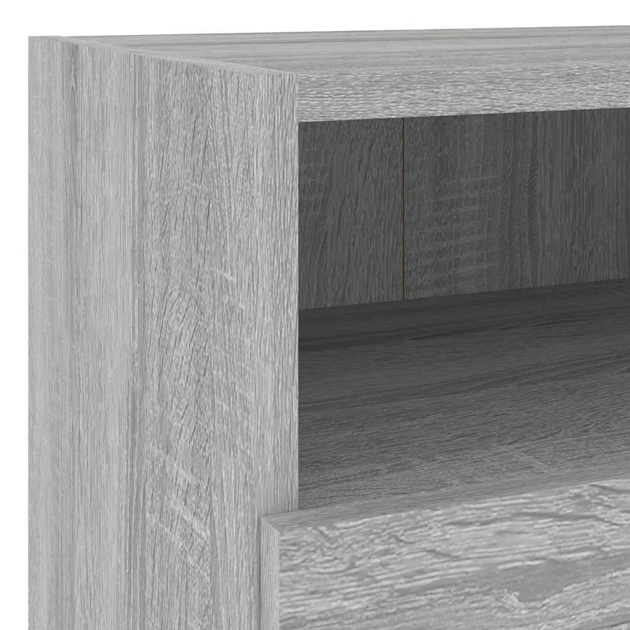 Unités murales TV 5 pcs sonoma gris bois d'ingénierie - 11