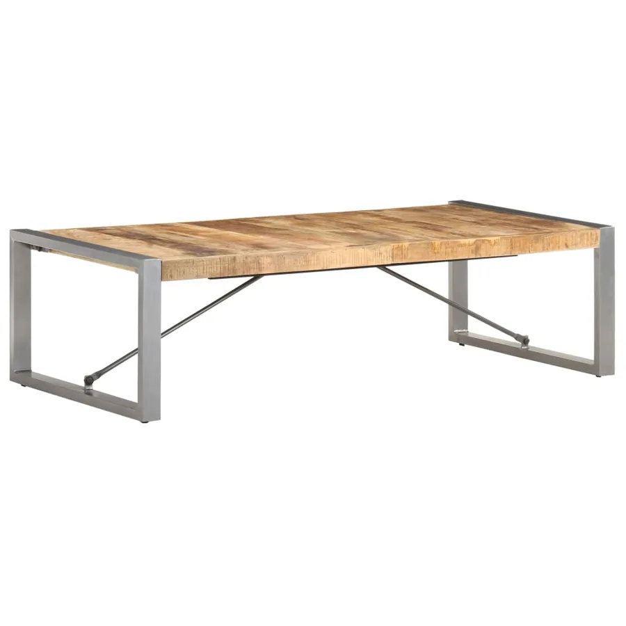 Table basse 140x70x40 cm Bois de manguier brut - 10